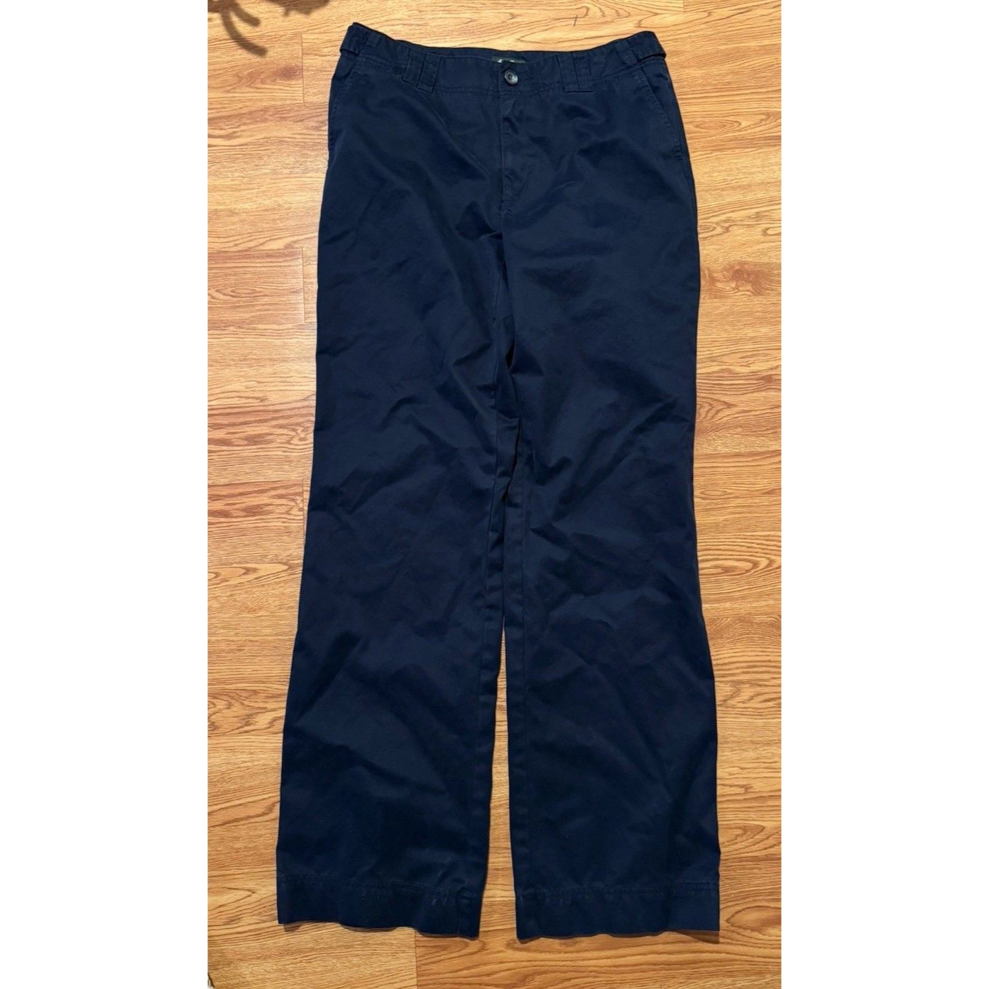 Eddie Bauer Pants Women's 12 Blue Mercer Fit Straight Leg Ankle Chino Stretch